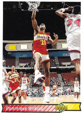 1992 93 Upper Deck Basketball Card 148 Dominique Wilkins Near New Express