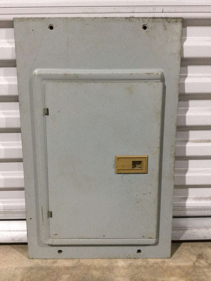 Crouse Hinds LC216DF/DS 125 Amp 120/240V 3 Wire Single Phase Model 14 12/24 Space Panelboard Cover 23" x 14.5"