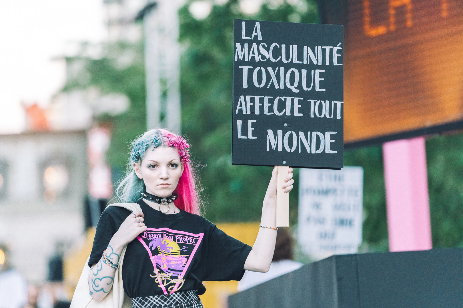 Festival Mode Design Montreal La Pimbêche fashion show protest