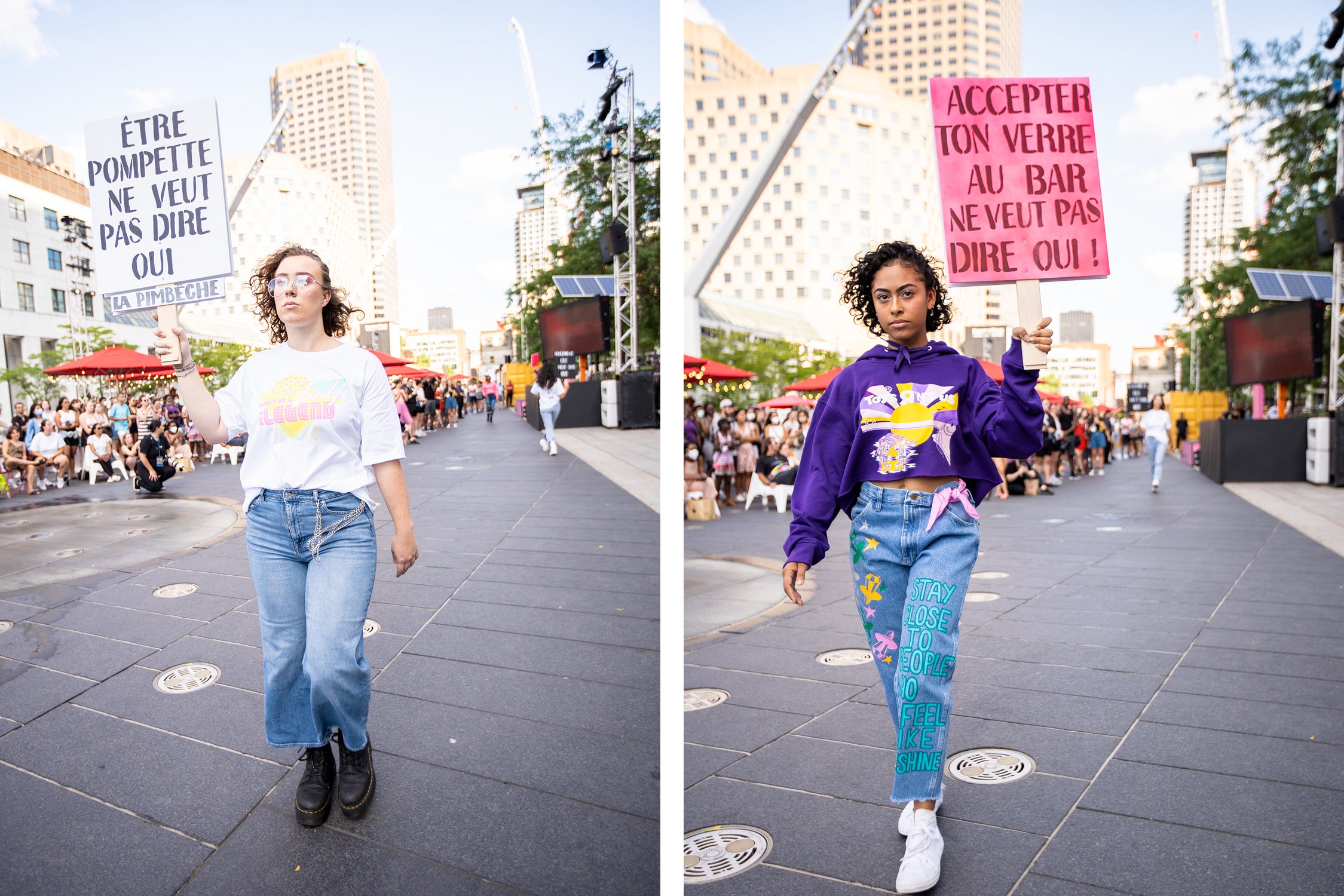 Festival Mode Design Montreal La Pimbêche fashion show protest