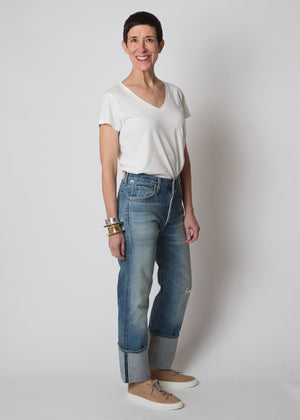 citizens of humanity reese cuffed straight leg jeans