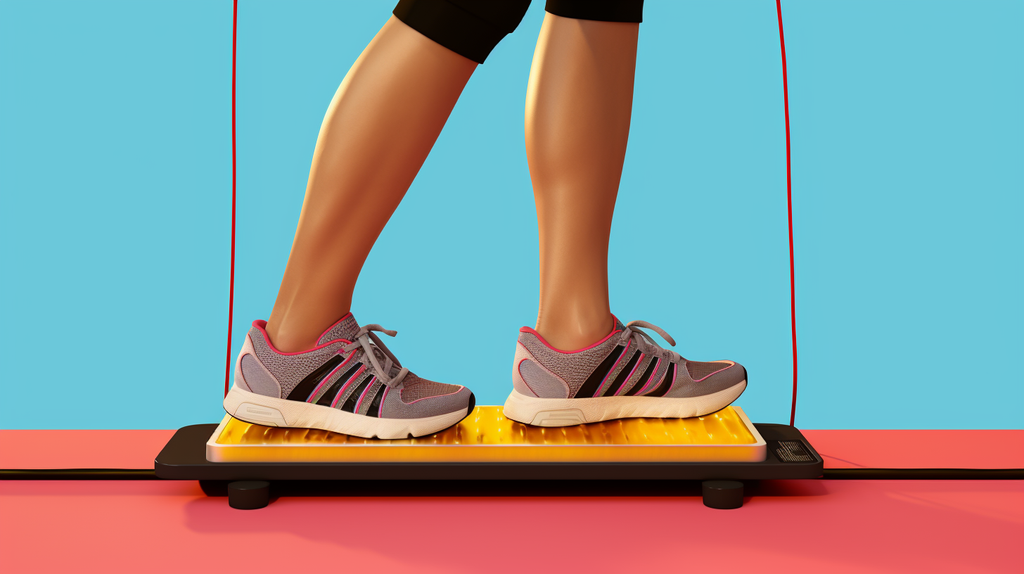 an image depicting a person with neuropathy in their feet engaging in strength training exercises