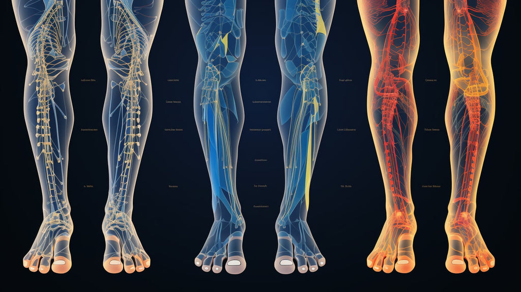 image showcasing various types of feet affected by peripheral neuropathy