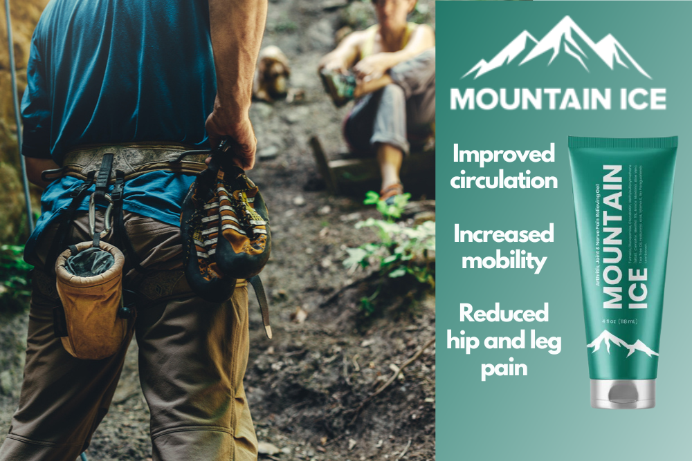 Mountain Ice Pain Relief Gel for Improved Hip Pain and Leg Pain