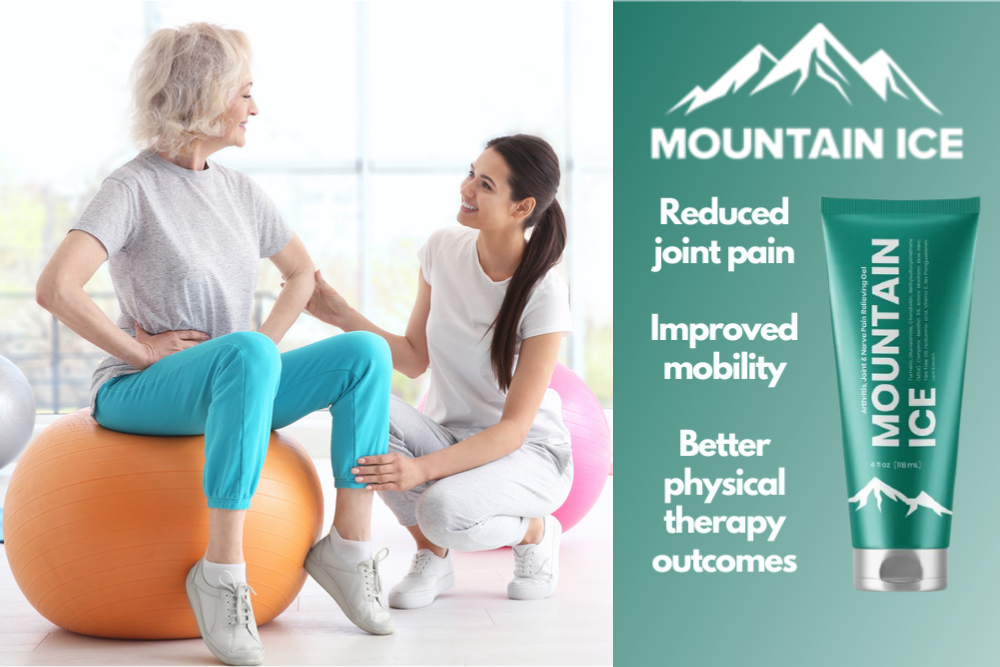 Mountain Ice Pain Relief Gel for Physical Therapy Joint Pain Relief and Mobility