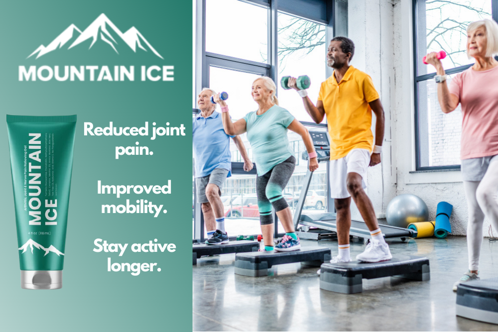 Seniors Stay Active Longer with Mountain Ice Pain Relief Gel