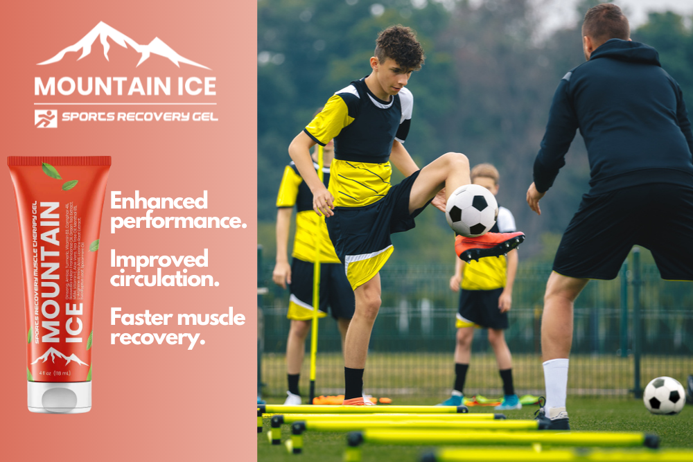 Mountain Ice Sports Recovery Gel for Improved School Sports Muscle Recovery
