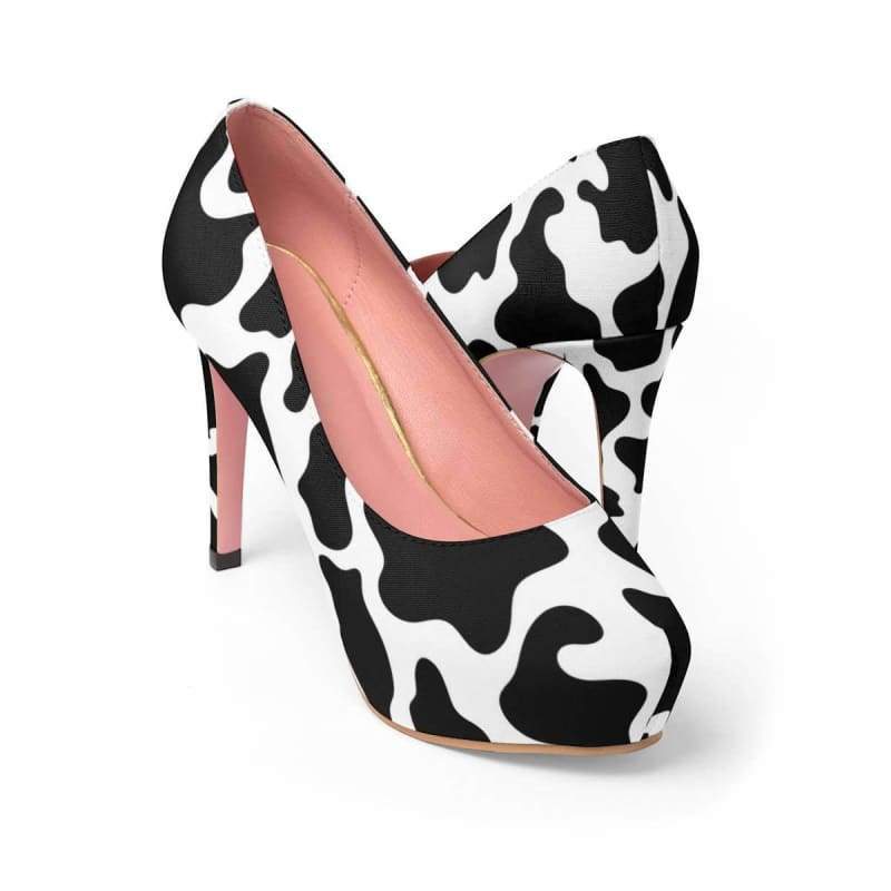 cow print pumps