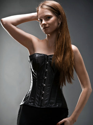 classic basic leather corset