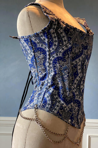 Modern fashion corset based on historical pattern