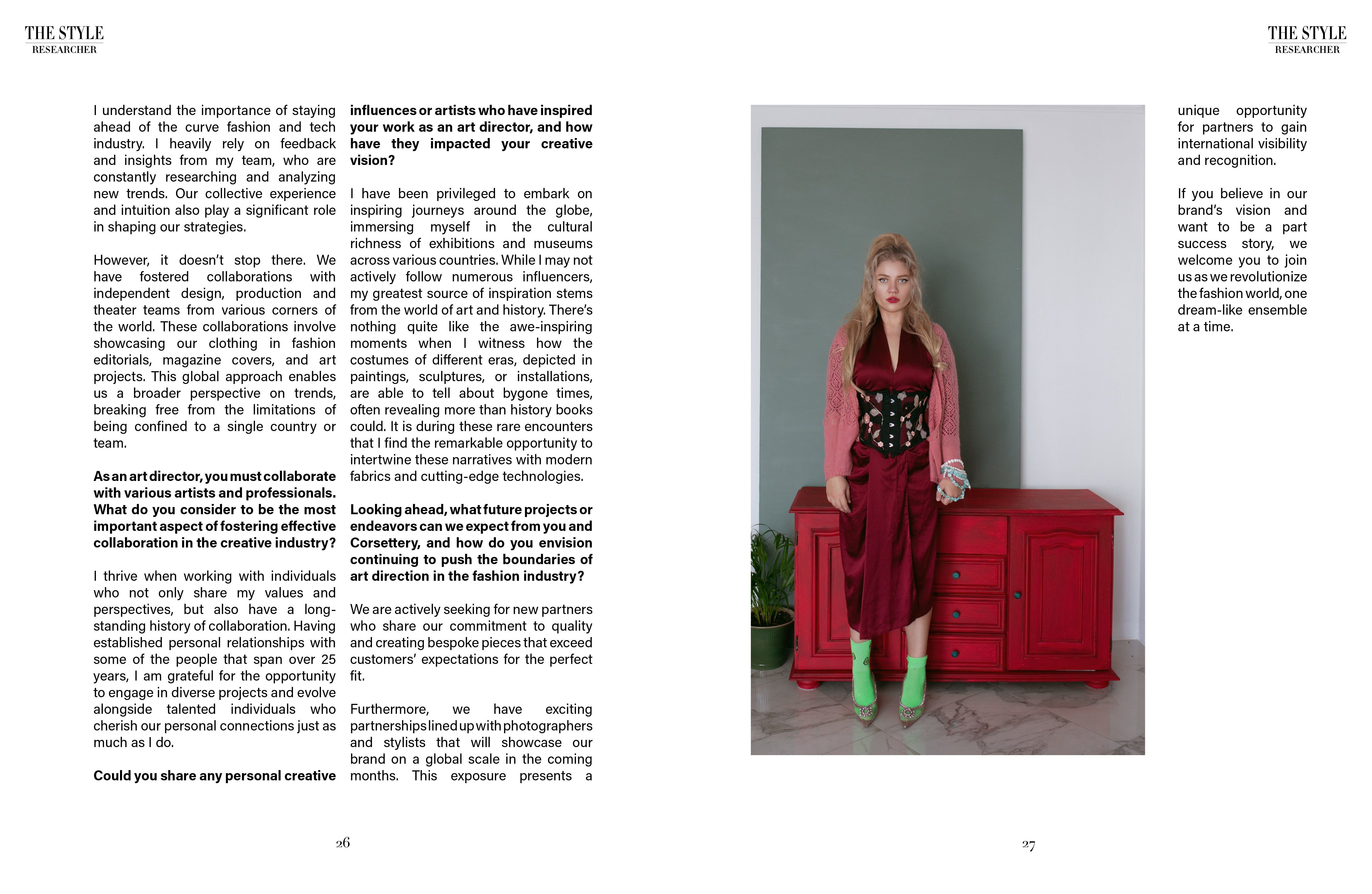 corsets na revista Irina Pyleva