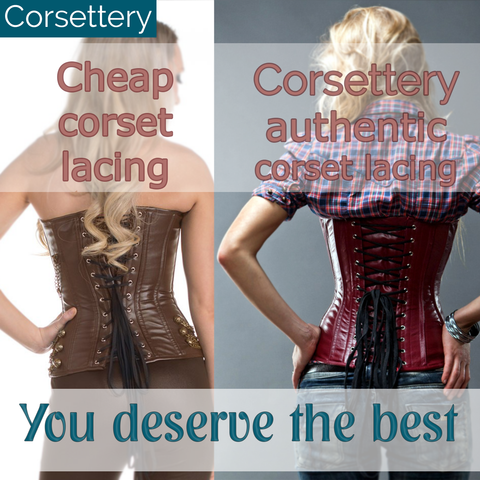 real leather corset