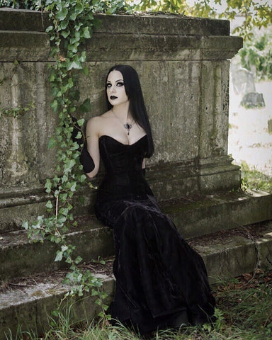 Gothic velvet dress