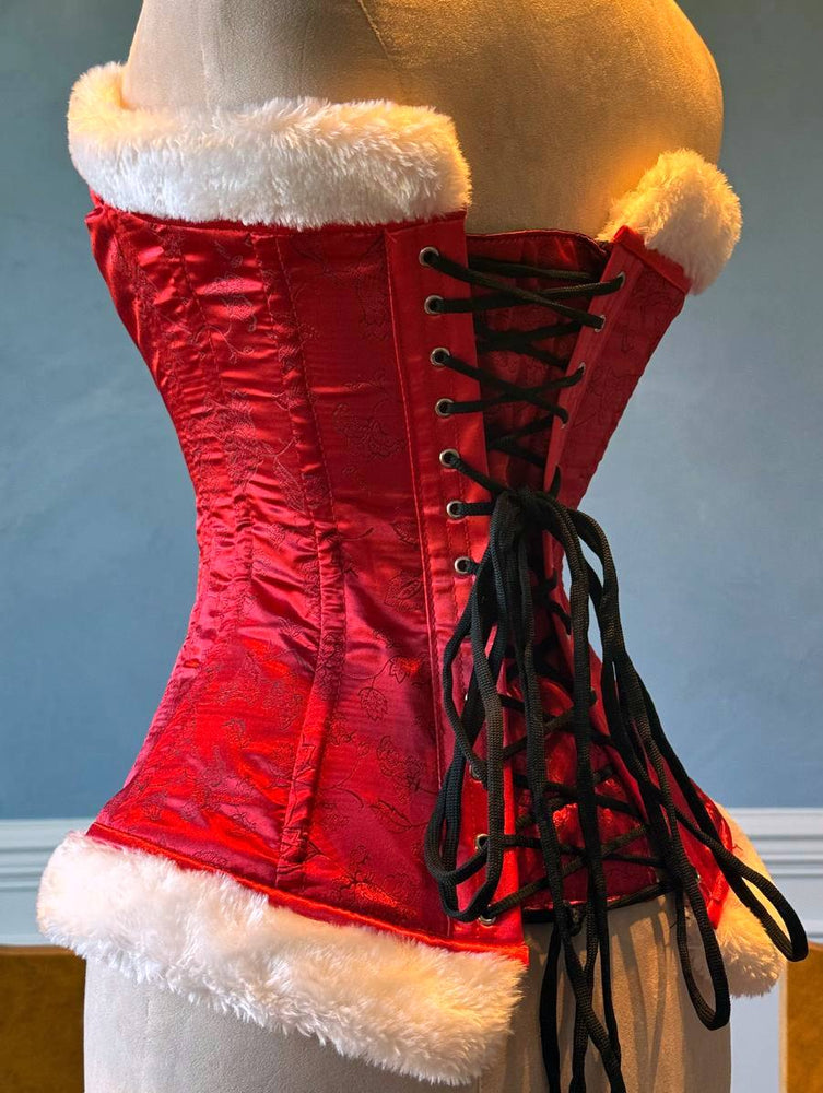 Authentic Santa Corset Dress With Fluffy Skirt, Red Christmas Velvet Mini  Santa Dress, Corset Dress Cheap