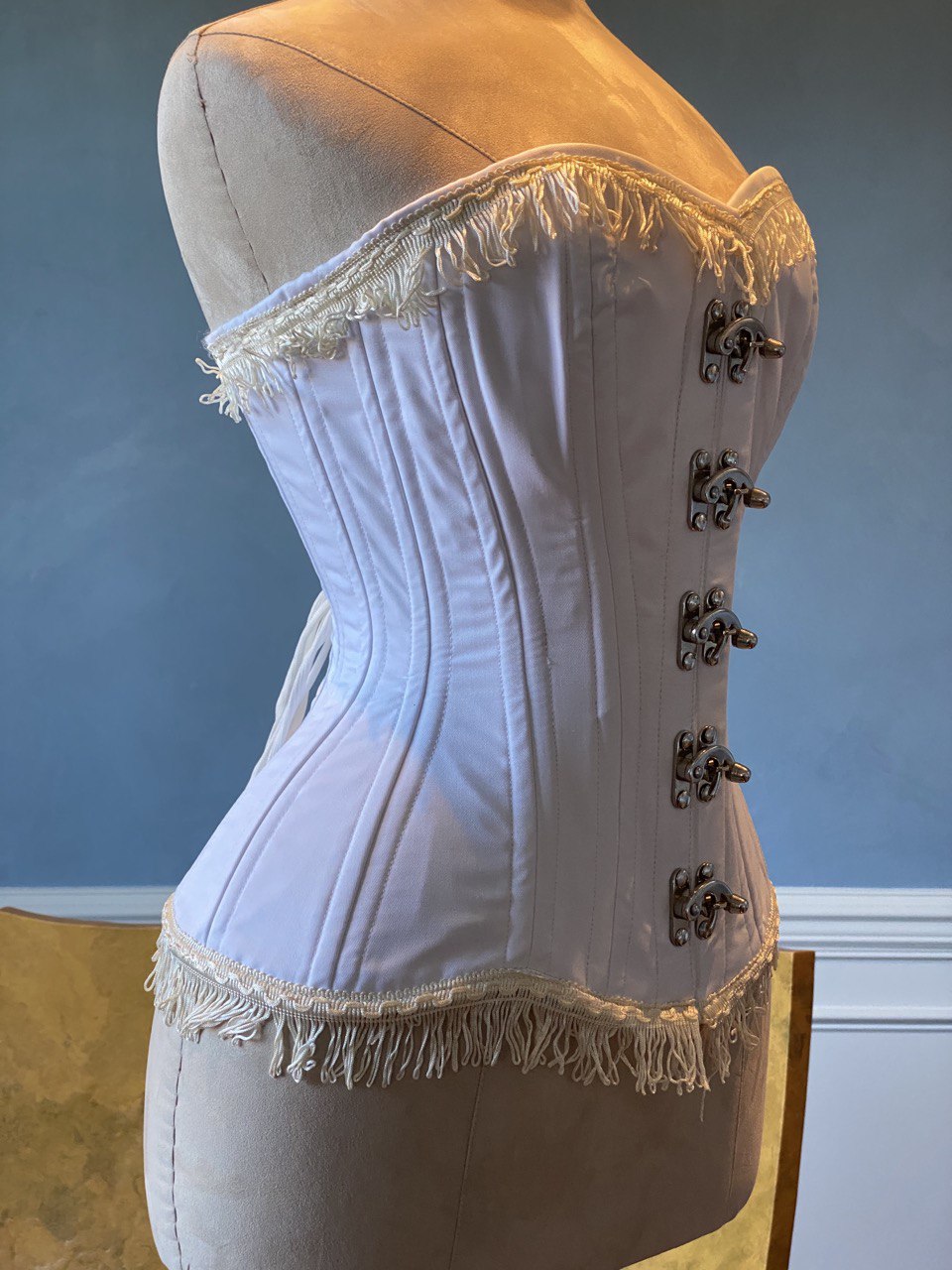 Cotton vintage overbust exclusive corset from Corsettery Western Colle ...