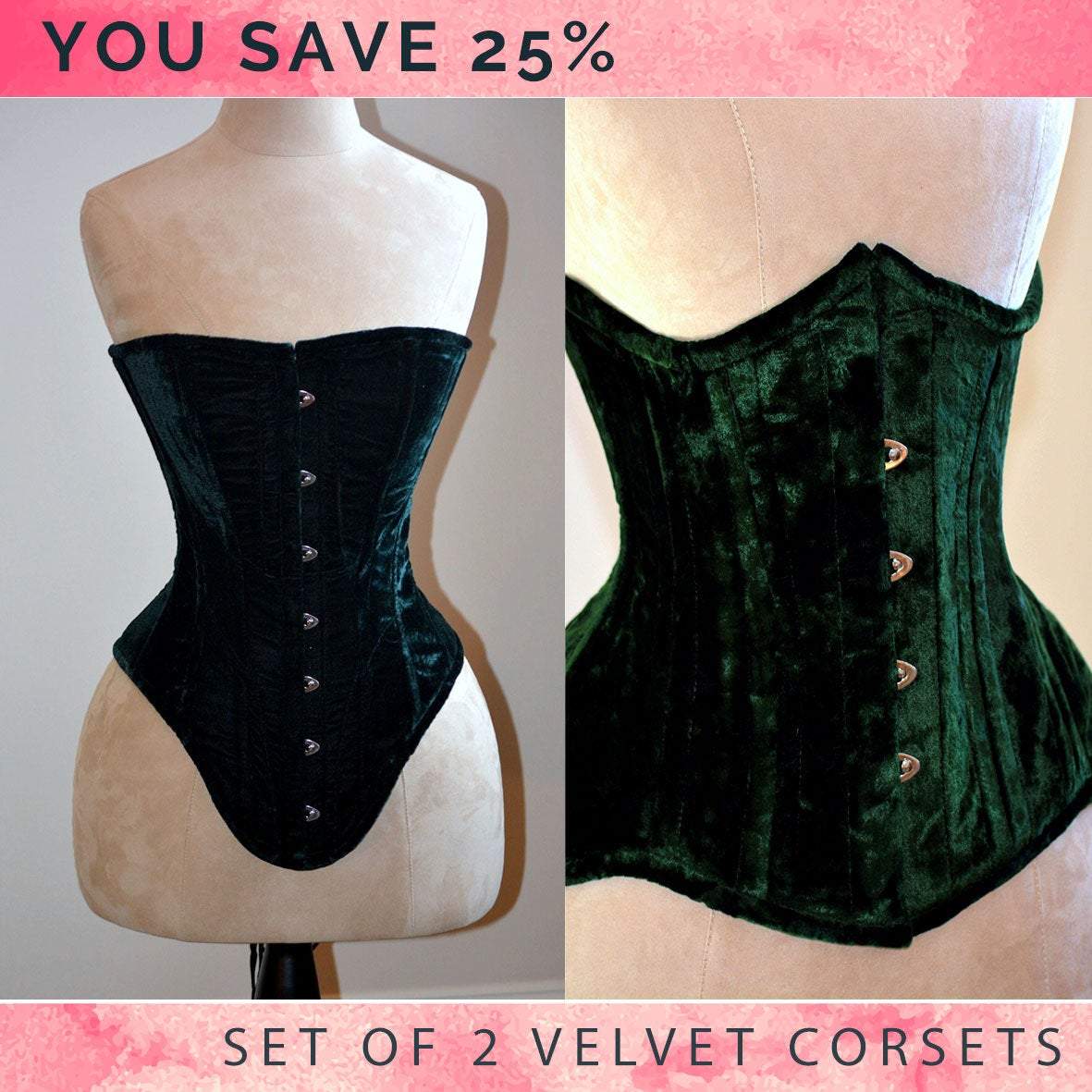 Overbust corset choose your color and size by AngelaFriedman