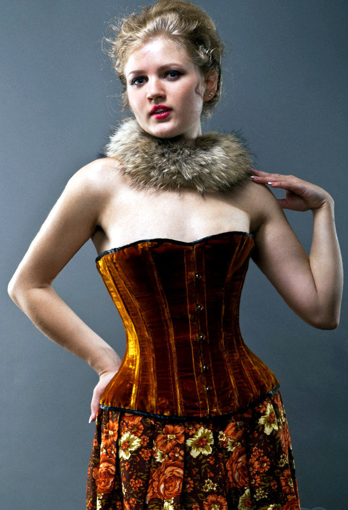 Lambskin Steampunk or Gothic Style Corset With Metal Decor, Authentic  Steel-boned Custom Made Corset for Waist Training and Tight Lacing -   Denmark