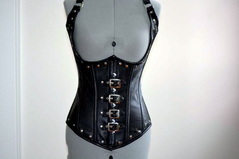 Velvet peplum corset top Black RC23W105A001 - buy at the online boutique  RozieCorsets