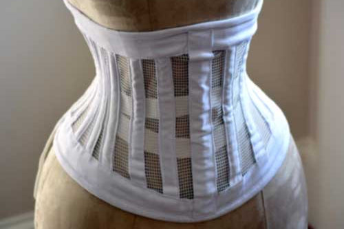 wedding mesh corset