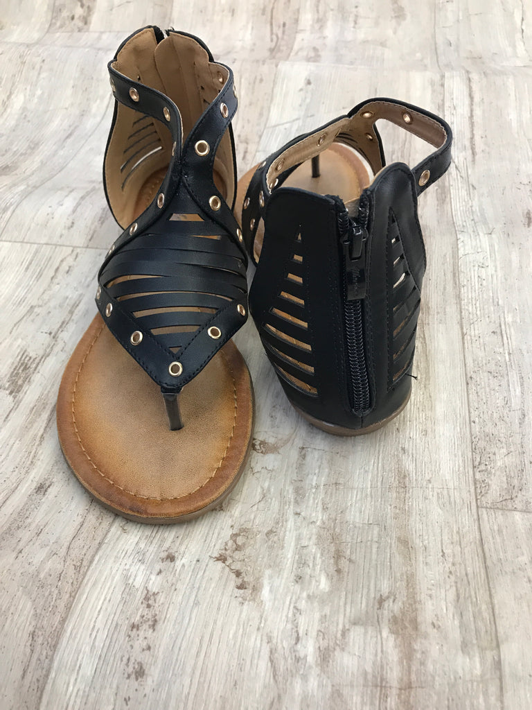 Black Gladiator Sandals – JOURNEY ON Boutique