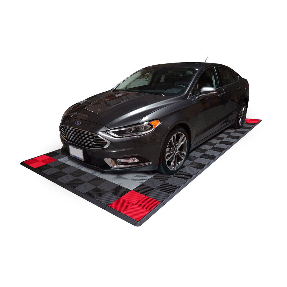 One Car Ribtrax Smooth Parking Garage Mat: Park Any Car In Style