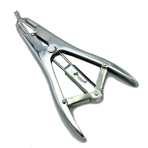 Elastrator Castrating Pliers Stainless Steel 10″ Handle With Free 100 Pcs  Rubber