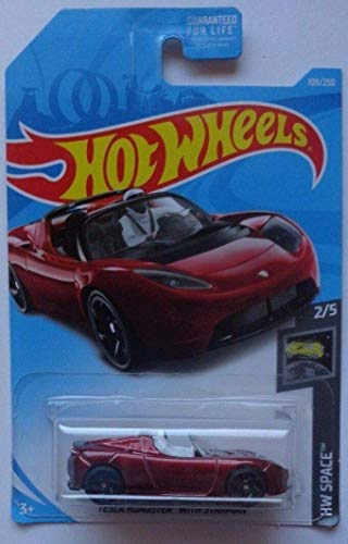 tesla roadster hot wheels 2019