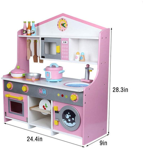 toy kitchen and accessories