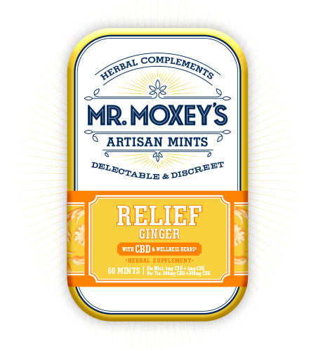 RELIEF CBD Ginger Mints Mr. Moxey's