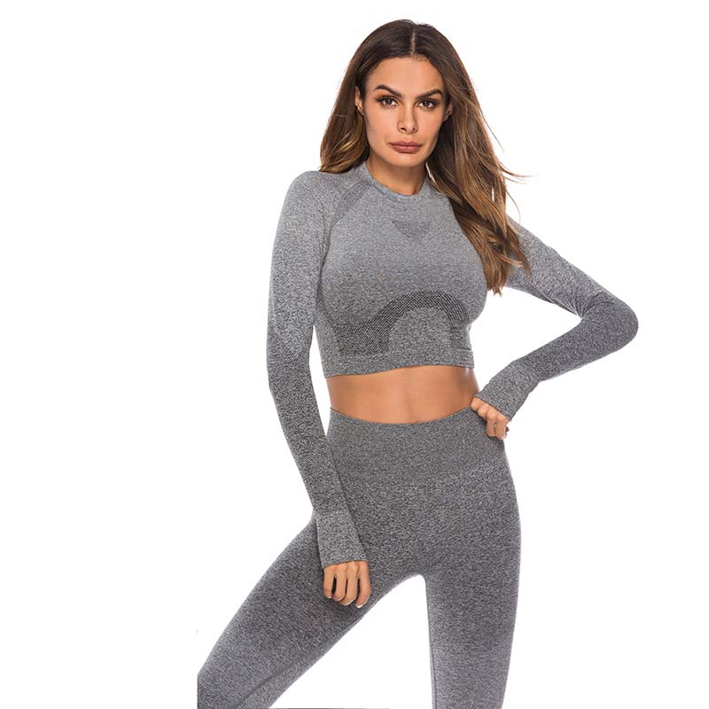 long sleeve long workout tops