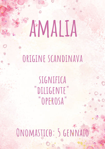 significato e onomastico nome Amalia