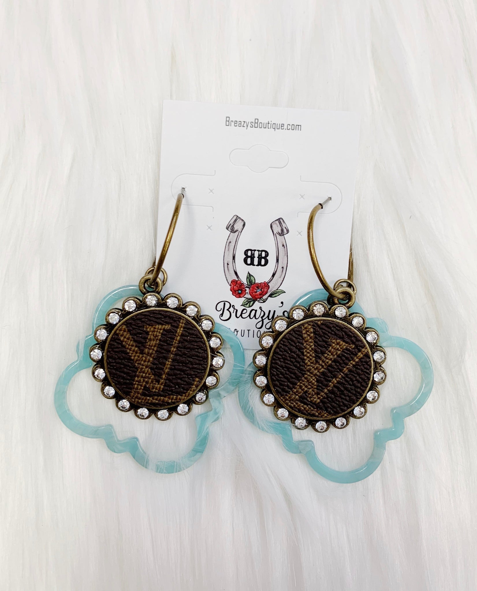 Repurposed LV Earrings – Brynn and Lizzy