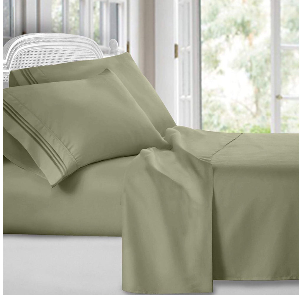 Luxury Sage Green Bed Sheet Set My Bedroom Collection