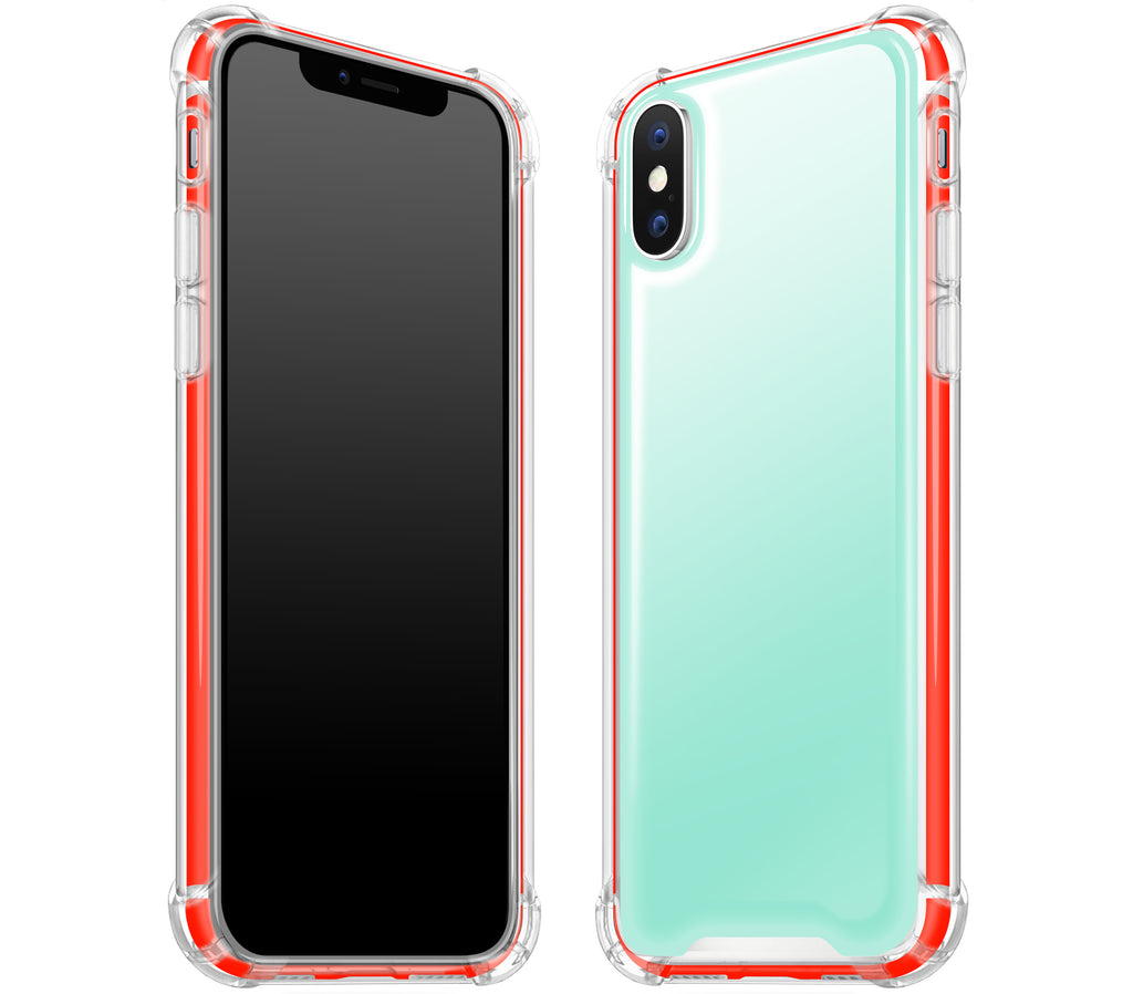 iPhone X Mint Red Glow-In-The-Dark Slim Rugged |