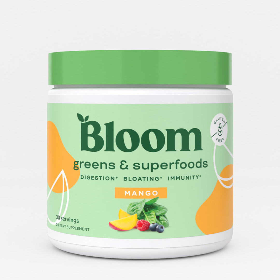 Bloom Nutrition Greens And Superfoods Powder - Mango - 11.94oz