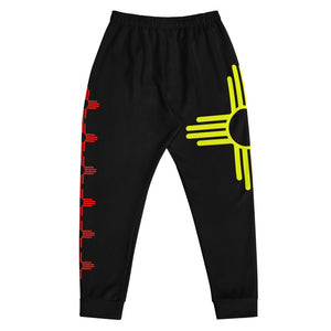 black and yellow joggers