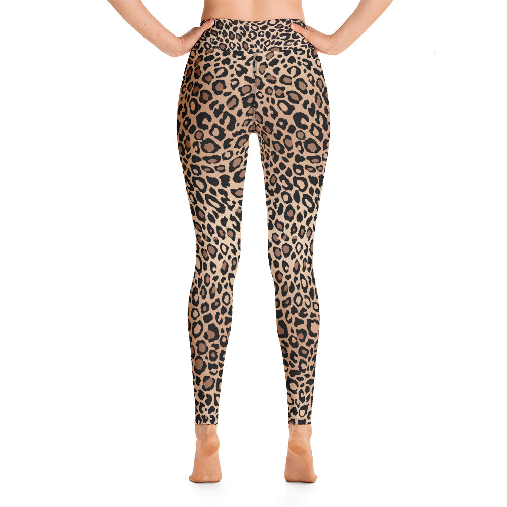 leopard print yoga pants