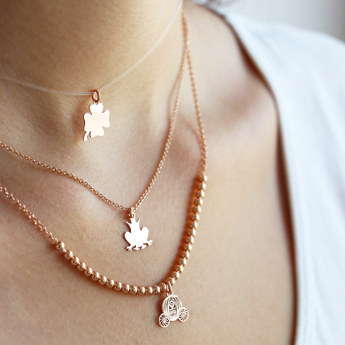 Chokers - Line Choker Four-leaf Clover - 3 | Rue des Mille