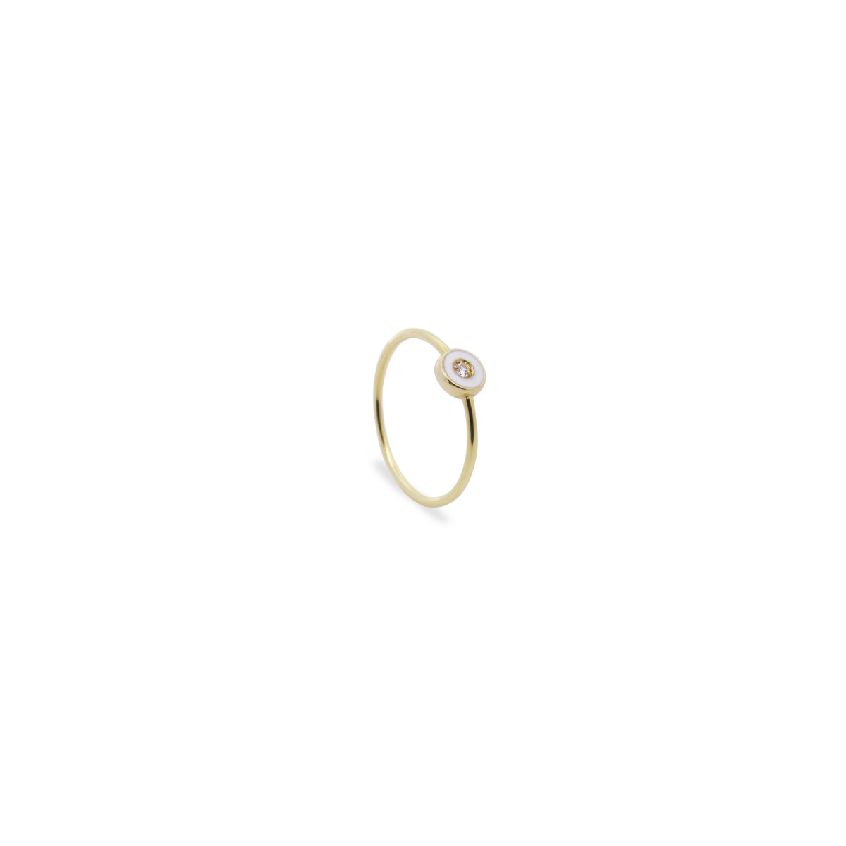 Anelli - Anello fedina Diamond DOT bianco e Diamante Lab Grown - ORO18KT - 1 | Rue des Mille