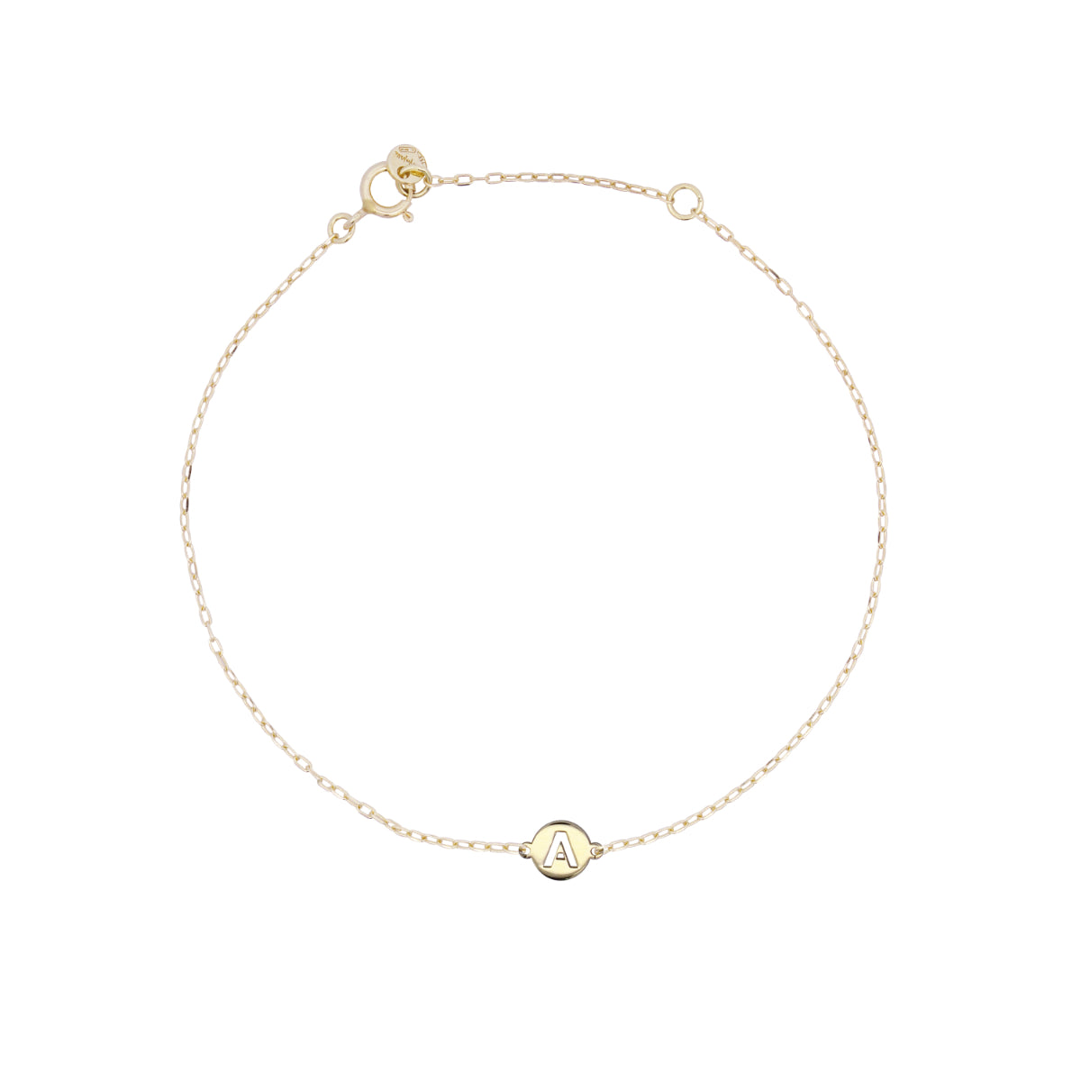 Bracciale con lettera - ORO18KT