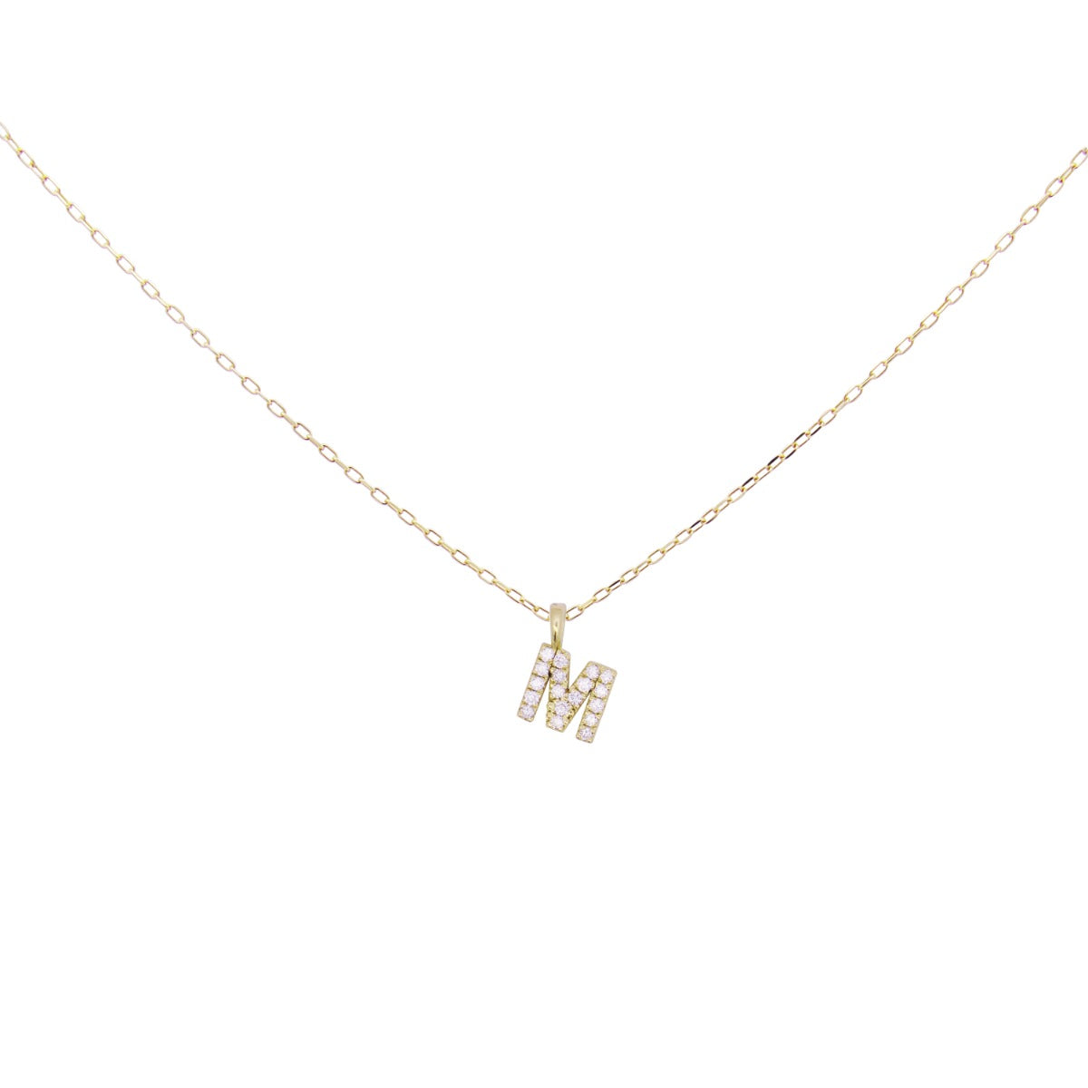 Chokers - Choker with letter and lab-grown diamonds - ORO18KT - 2 | Rue des Mille