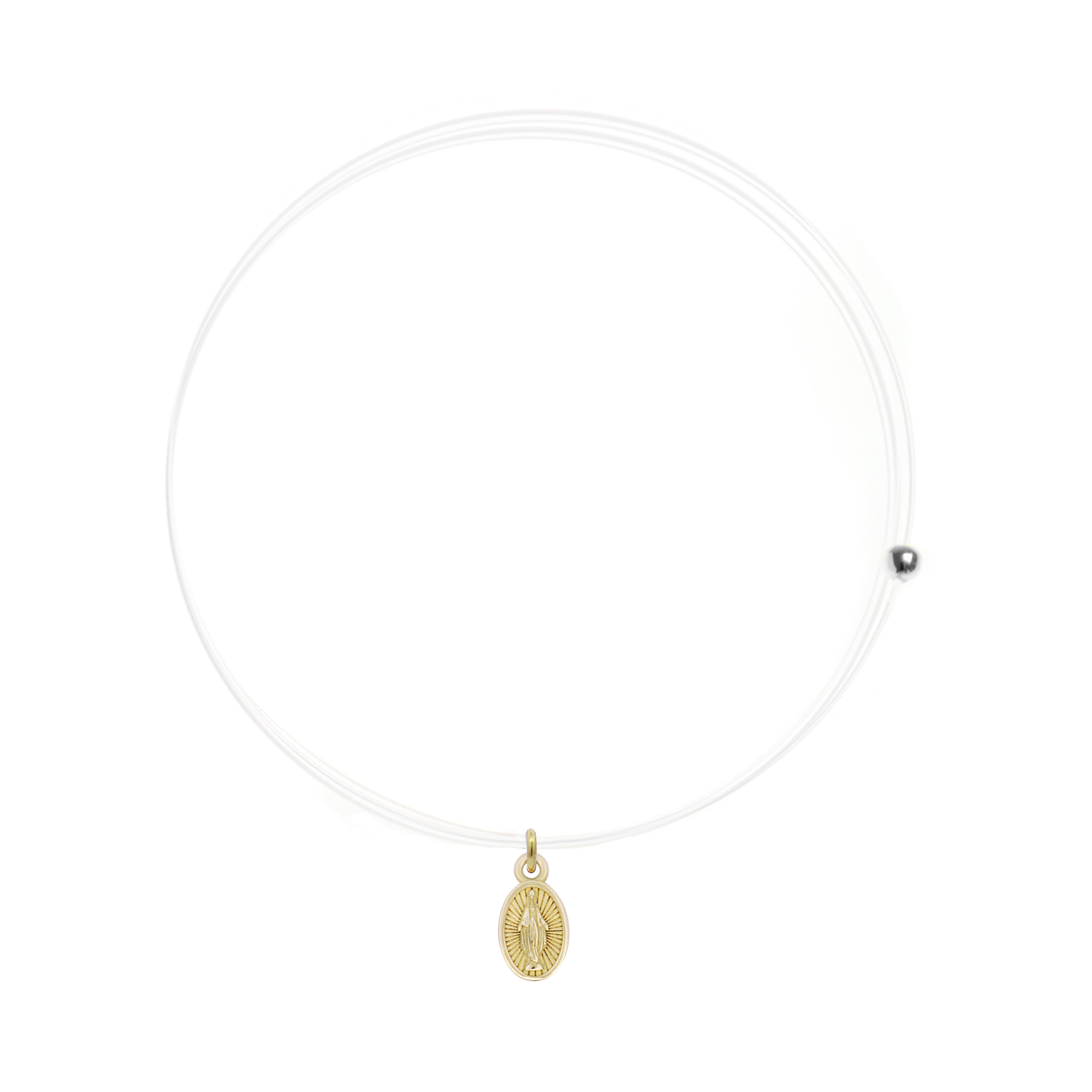 Chokers - Choker invisibile line with Madonna - ORO18KT - 1 | Rue des Mille