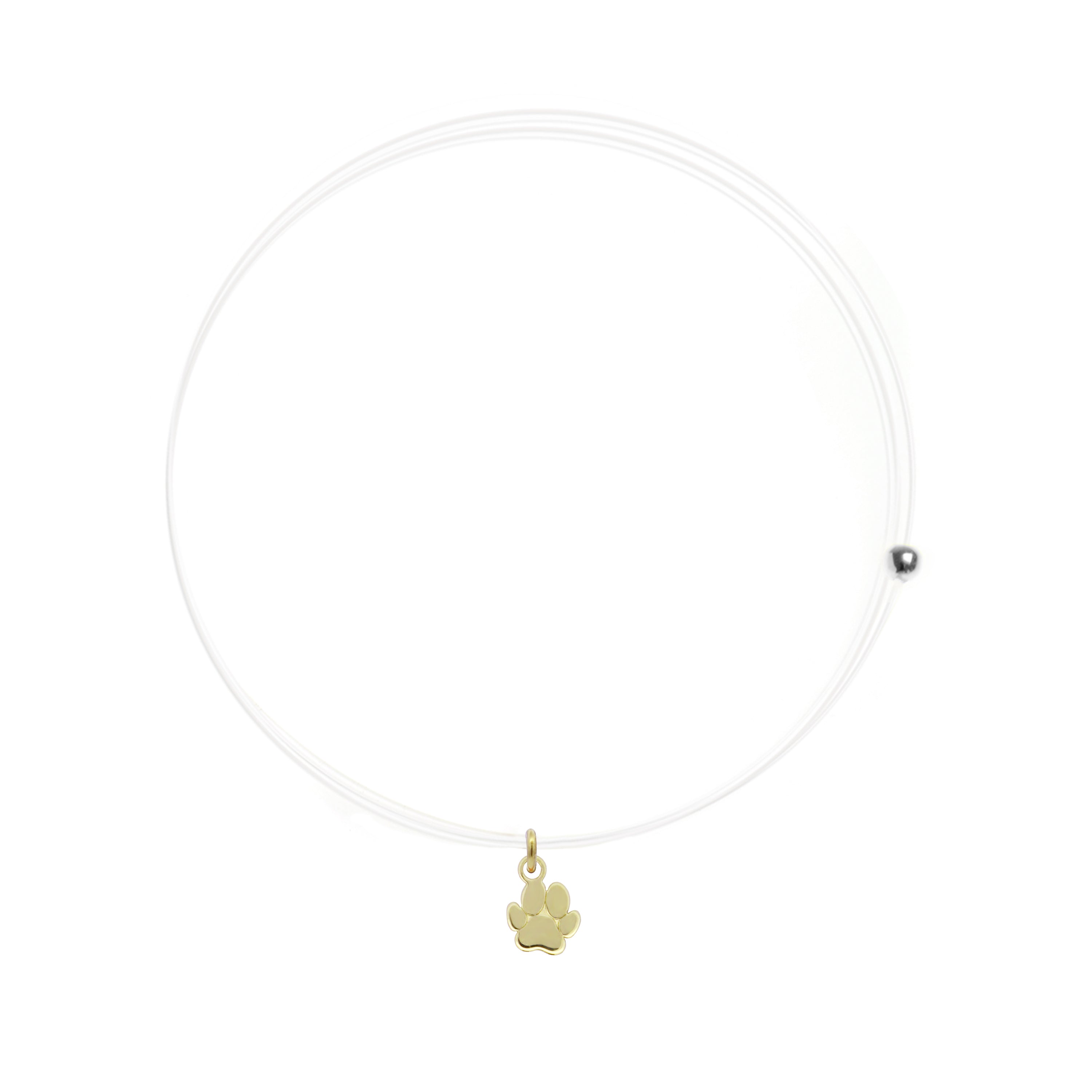 Girocolli - Girocollo Lenza con zampa - ORO18KT - 1 | Rue des Mille