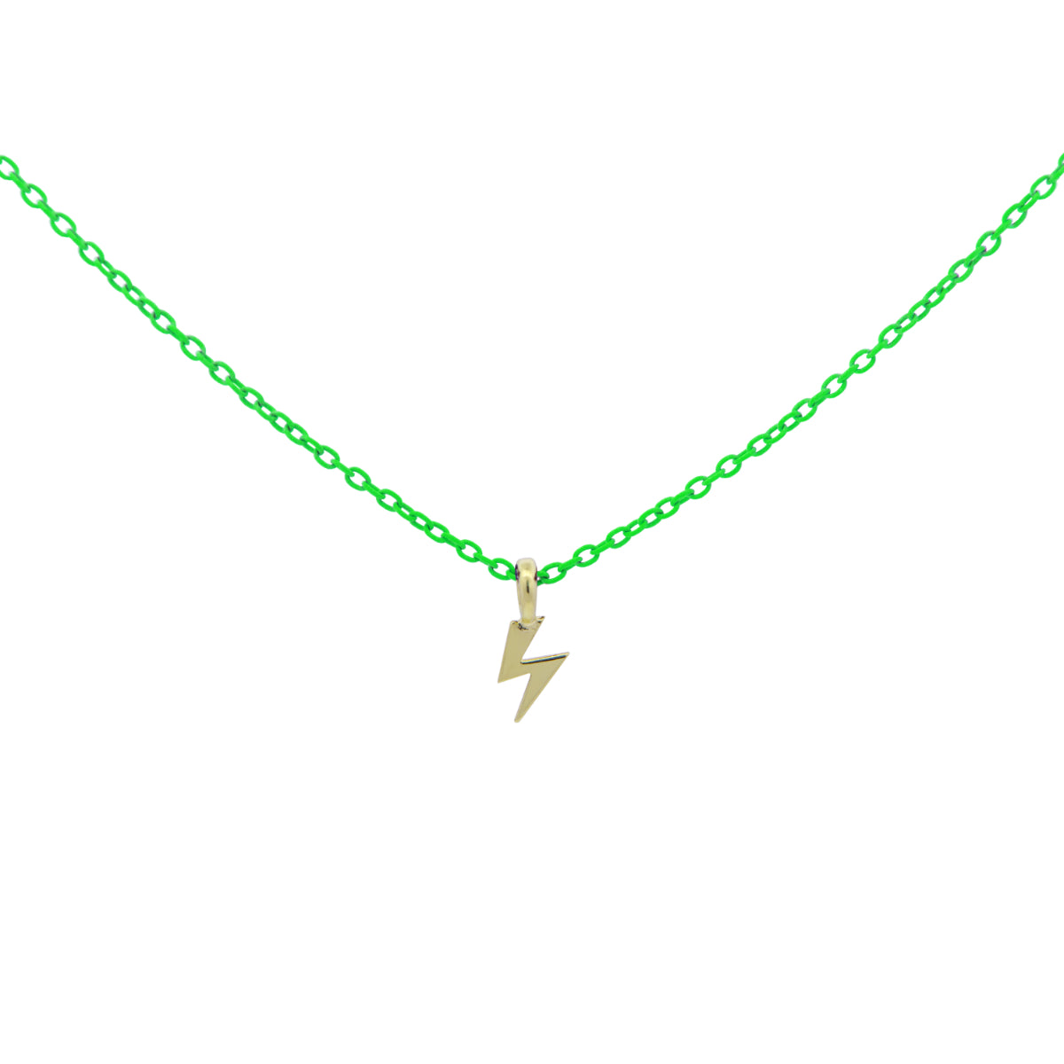 Chokers - Choker with lightning and painted chain - ORO 18KT - 2 | Rue des Mille