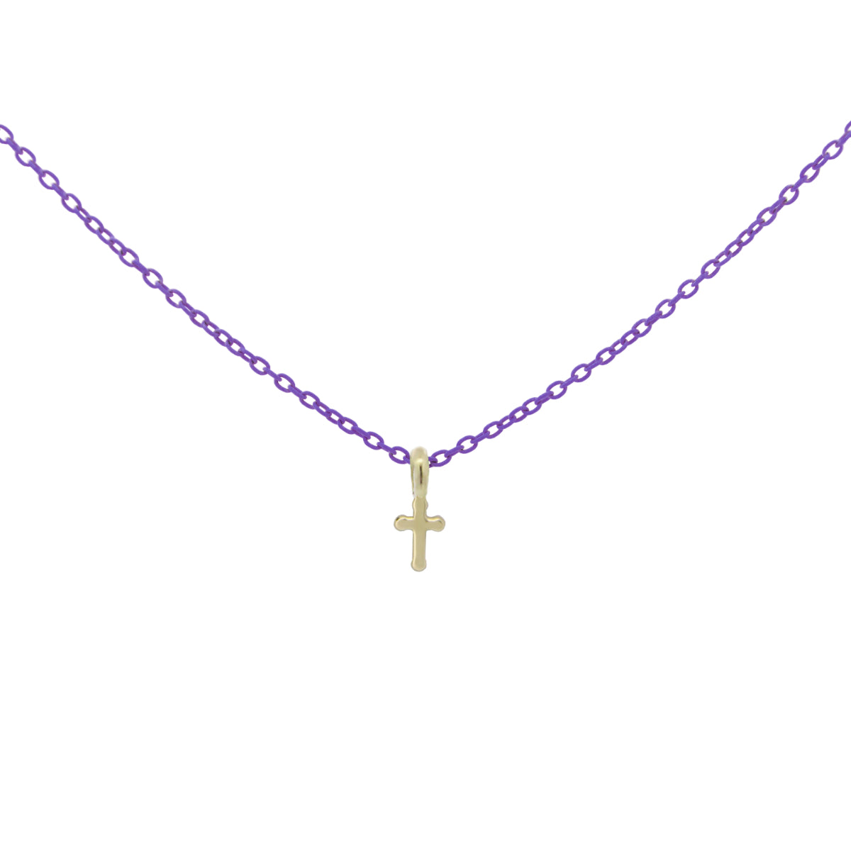 Chokers - Choker with cross and painted chain - ORO 18KT - 7 | Rue des Mille