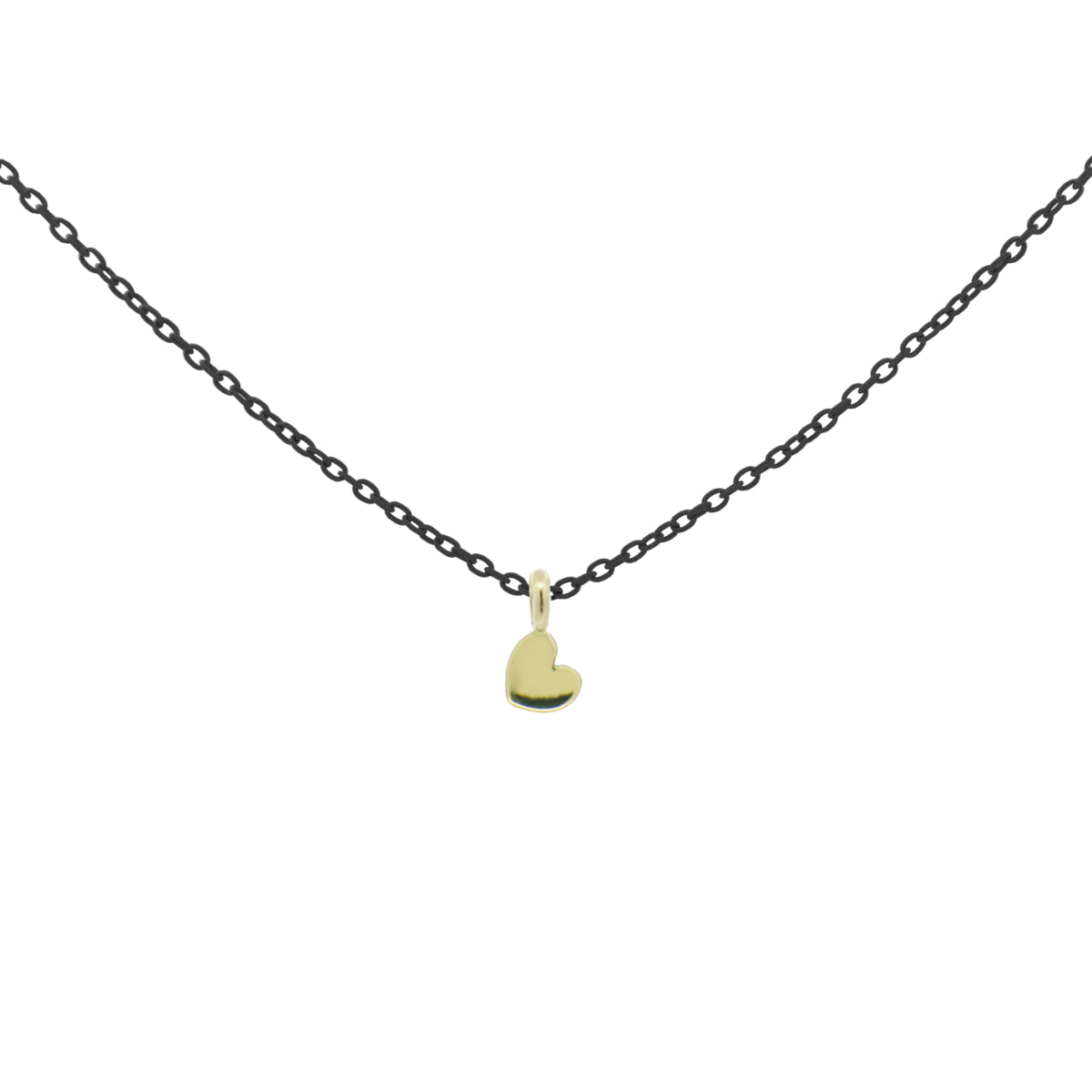 Girocolli - Girocollo cuore catena con vernice - ORO 18KT - 8 | Rue des Mille