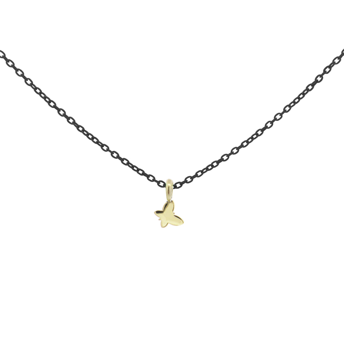 Girocolli - Girocollo farfalla catena con vernice - ORO 18KT - 8 | Rue des Mille