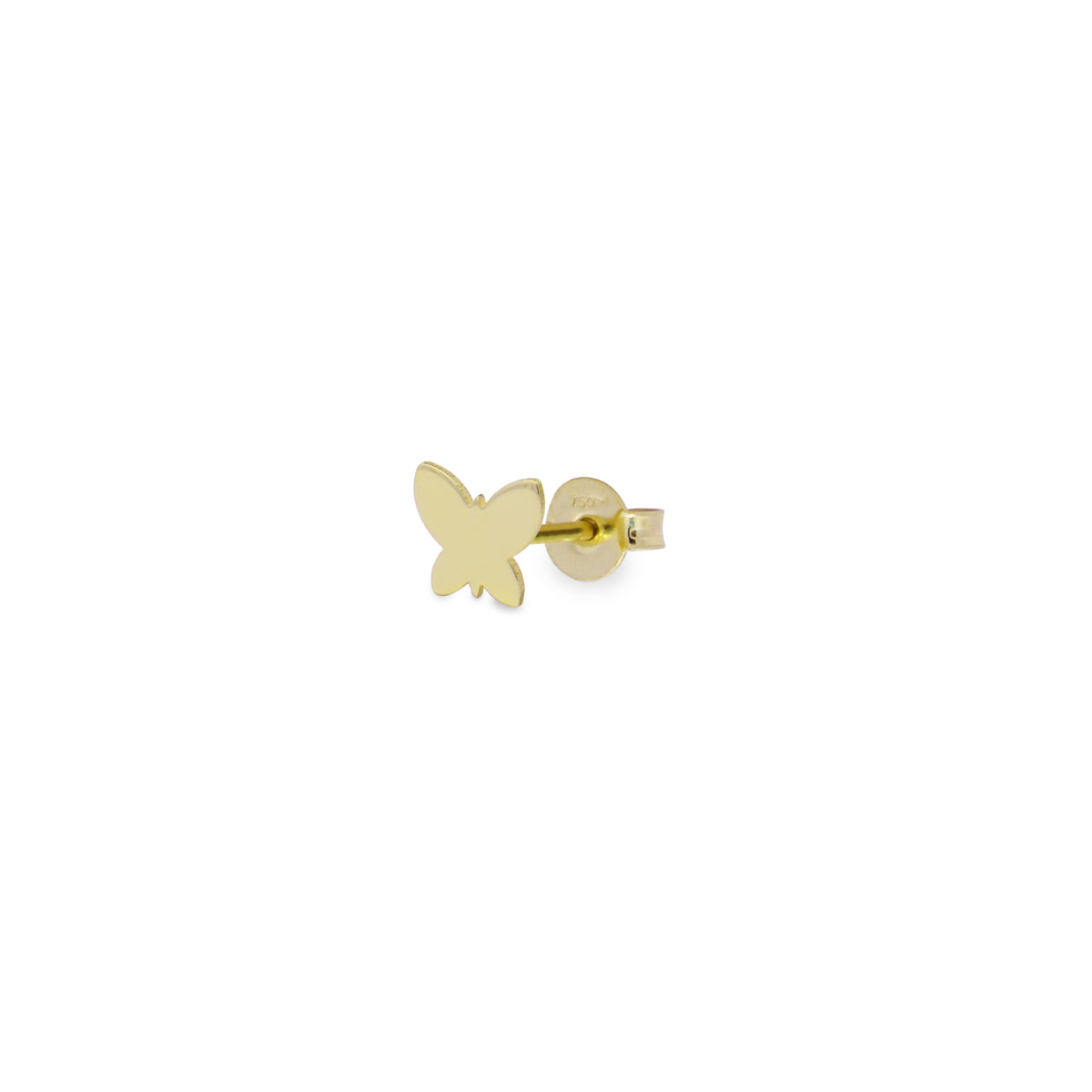 Single earring with butterfly - ORO18KT
