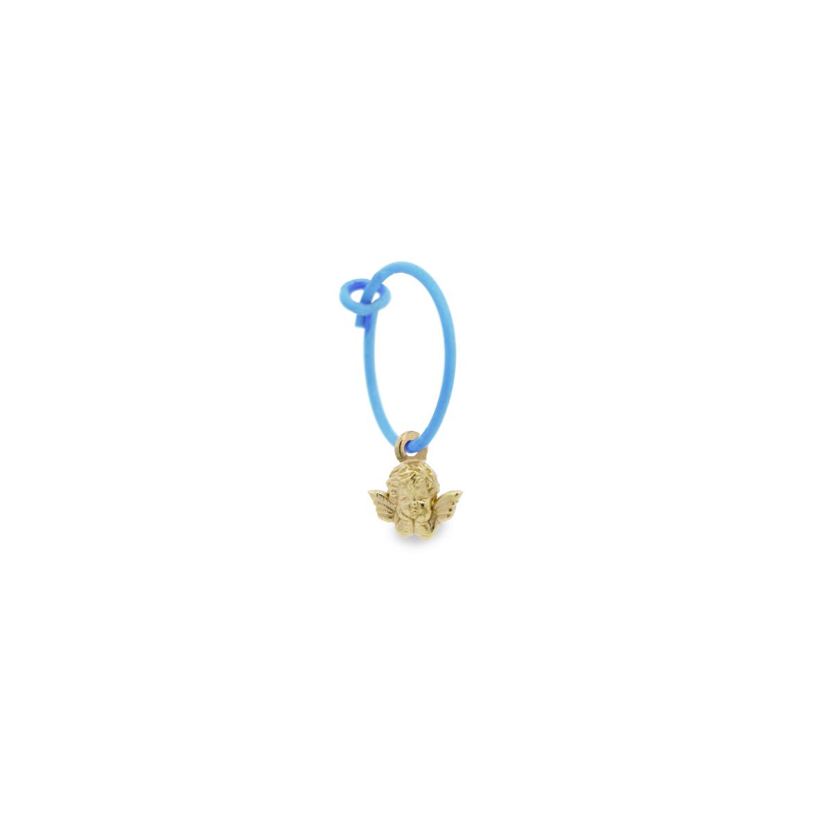 Earrings - Mono mini hoop Angel - ORO18KT - 3 | Rue des Mille