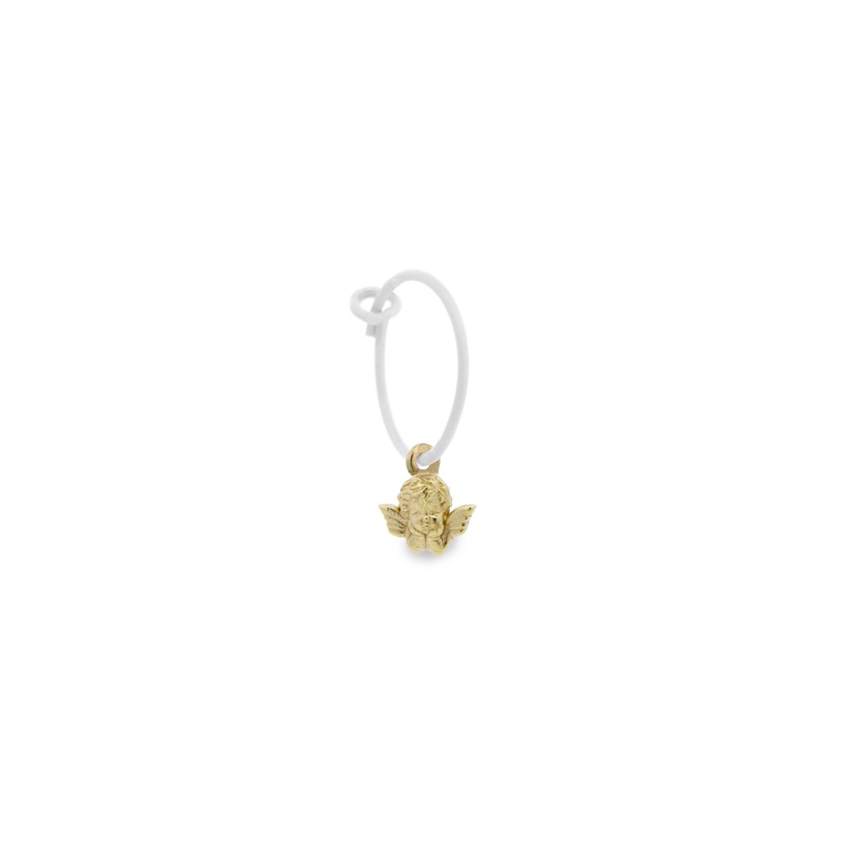 Earrings - Mono mini hoop Angel - ORO18KT - 6 | Rue des Mille